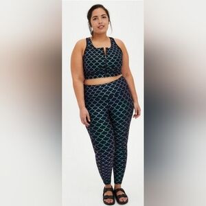 TORRID - Activewear - Top (2X) and Bottom (3X) - Mermaid